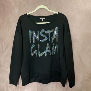 Juicy “Insta Glam” Black Sweater